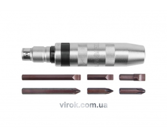 Фото 2 - Викрутка-тримач ударна YATO з насадками 5/16