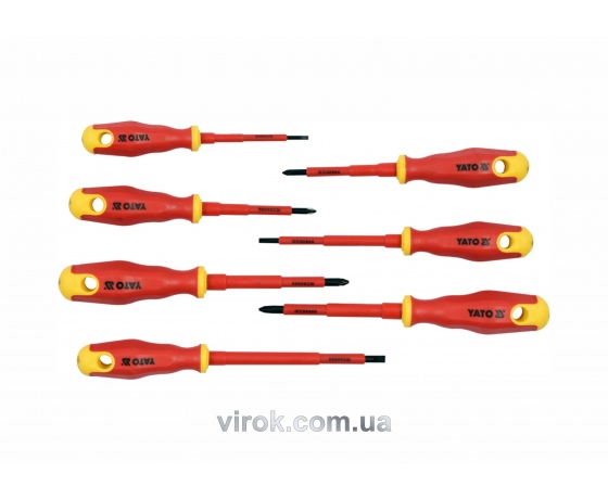 Фото 2 - Набір викруток діелектричних YATO VDE до 1000 В 7 шт