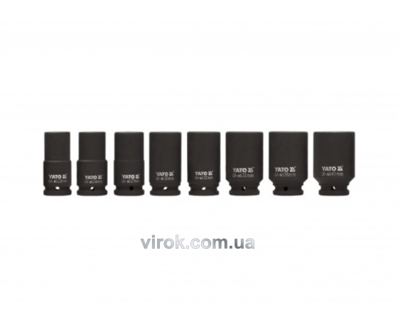 Фото 2 - Набір головок торцевих ударних YATO 3/4