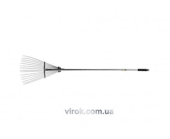 Фото 2 - Граблі віялові з металевою ручкою FLO 530 мм 15 зубів