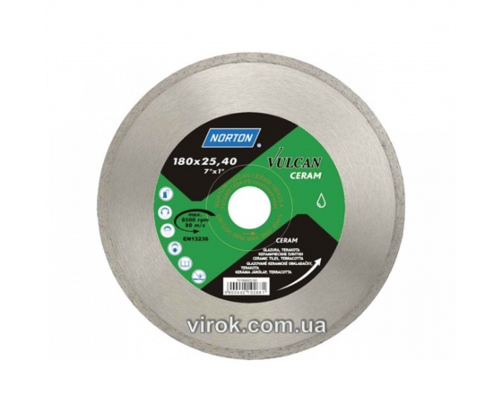 Фото 2 - Диск алмазний VULCAN TILE по кераміці Ø=180x25.4 мм