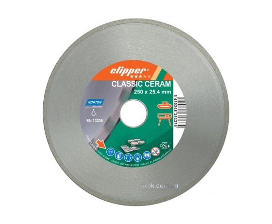 Фото 2 - Диск алмазний CLIPPER CLA CERAM по керамці Ø=250x25.4 мм