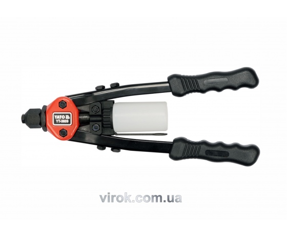 Фото 2 - Заклепочник дворучний YATO для нітів Ø=3.2, 4, 4.8, 6, 6.4 мм 330 мм