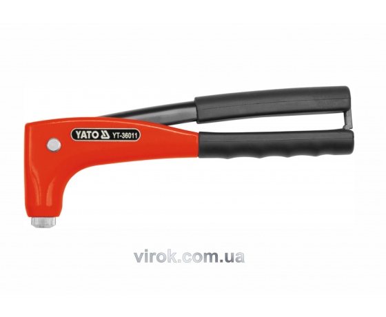 Фото 2 - Заклепочник ручний поворотний YATO для нітів Ø=2.4, 3.2, 4, 4.8 мм 253 мм