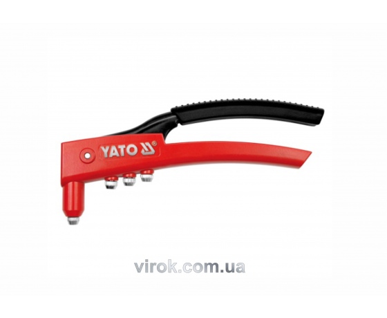 Фото 2 - Заклепочник ручний YATO для нітів Ø=2.4, 3.2, 4, 4.8 мм 280 мм
