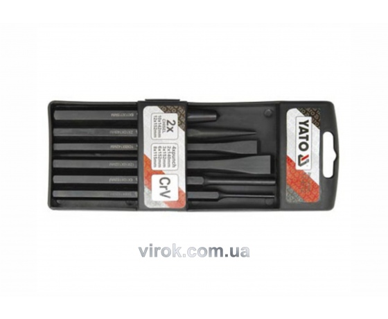 Фото 2 - Набір зубил, кернерів і пробійників YATO 6 шт