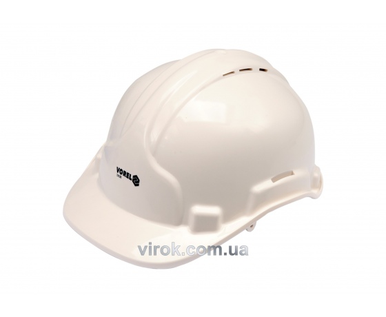 Фото 2 - Каска для захисту голови VOREL біла