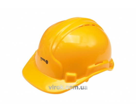 Фото 2 - Каска для захисту голови VOREL жовта