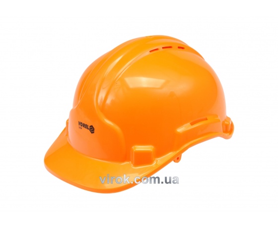 Фото 2 - Каска для захисту голови VOREL оранжева