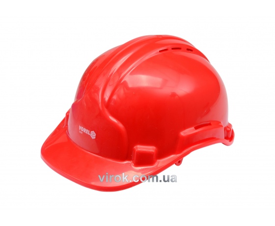 Фото 2 - Каска для захисту голови VOREL червона