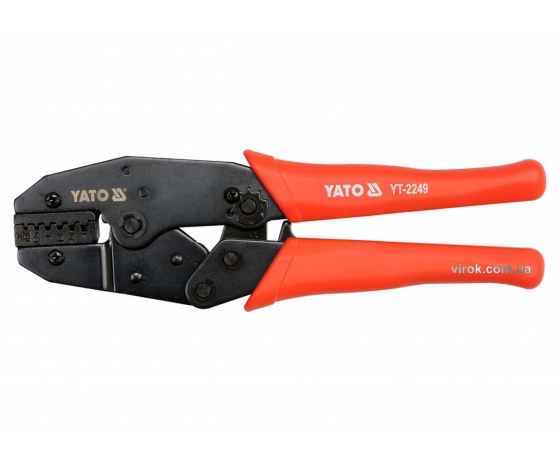 Фото 2 - Кліщі для обтискання і зачистки проводів YATO 220 мм