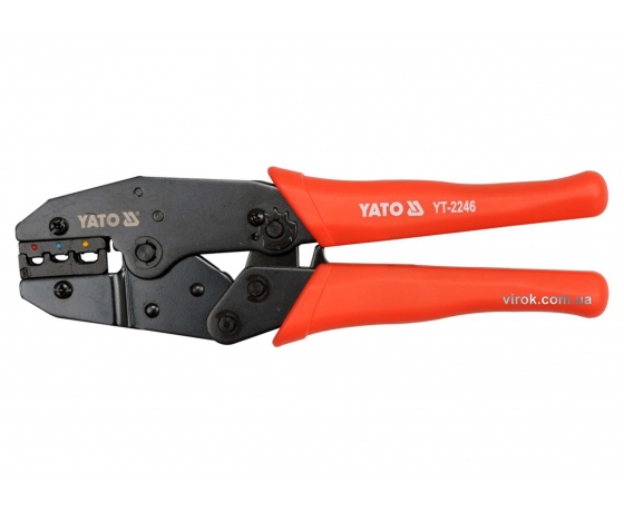 Фото 2 - Кліщі для обтискання і зачистки проводів YATO 220 мм