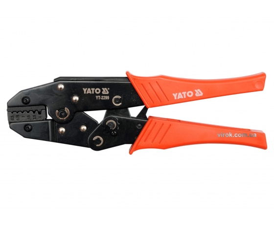 Фото 2 - Кліщі для обтискання і зачистки проводів YATO 230 мм