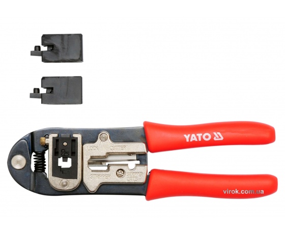 Фото 2 - Кліщі для обтискання і зачистки проводів YATO 195 мм