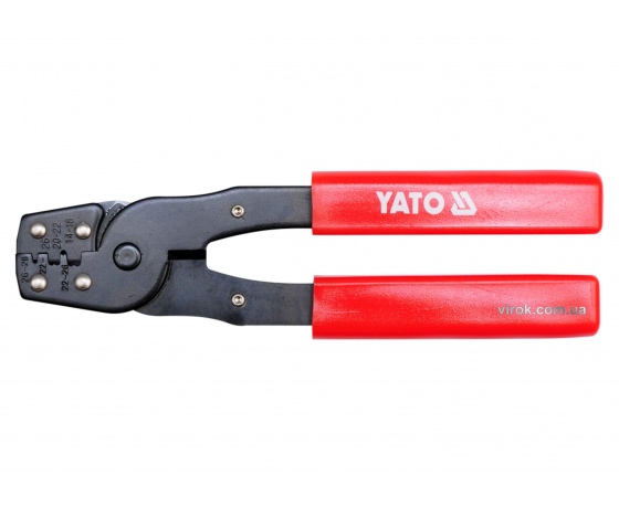 Фото 2 - Кліщі для обтискання і зачистки проводів YATO 180 мм