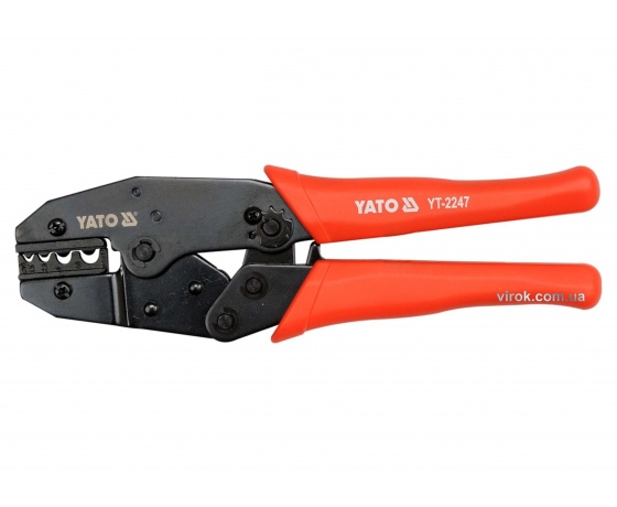 Фото 2 - Кліщі для обтискання проводів YATO 220 мм