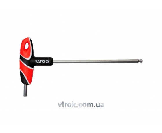 Фото 2 - Ключ шестигранний Т-подібний з кулькою YATO HEX 8 х 200 мм
