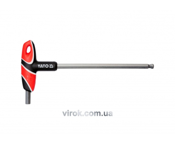 Фото 2 - Ключ шестигранний Т-подібний з кулькою YATO HEX 10 х 200 мм