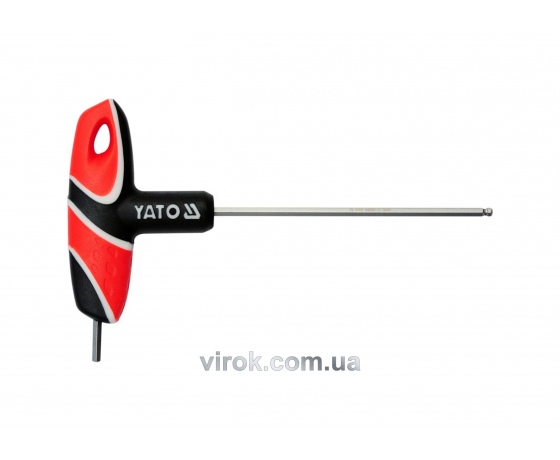 Фото 2 - Ключ шестигранний Т-подібний з кулькою YATO HEX 3 х 100 мм