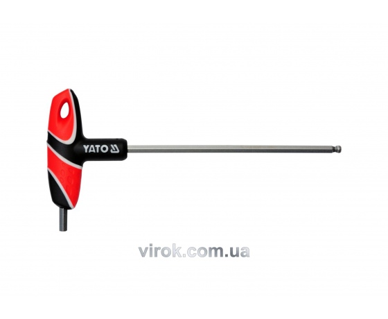 Фото 2 - Ключ шестигранний Т-подібний з кулькою YATO HEX 6 х 170 мм
