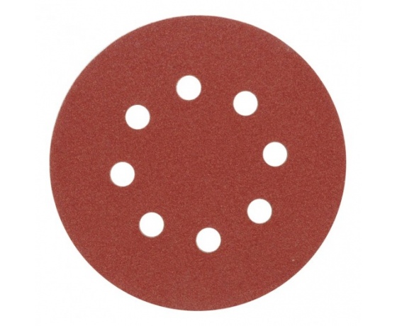 Фото 2 - Круг шліфувальний для ексцентрикової шліфмашини VOREL 125 мм P120 5 шт