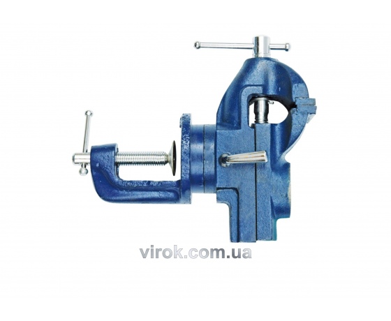 Фото 2 - Лещата VOREL настільні обертові 65 мм