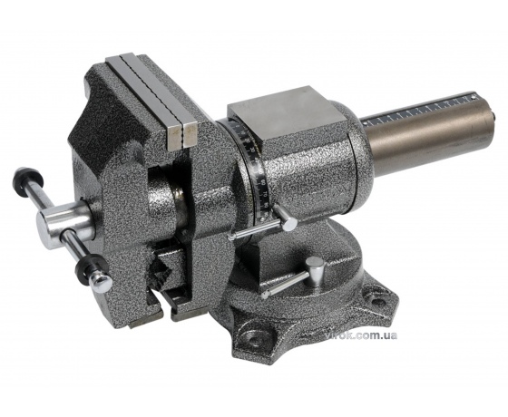 Фото 2 - Лещата слюсарні YATO обертові з наковальнею 125 мм 20 кг