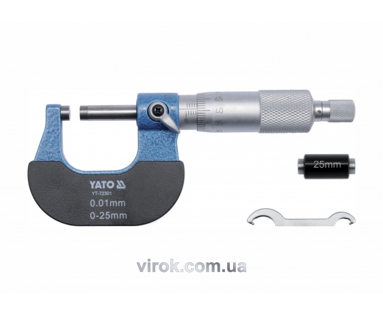 Фото 2 - Мікрометр YATO 25-50 мм