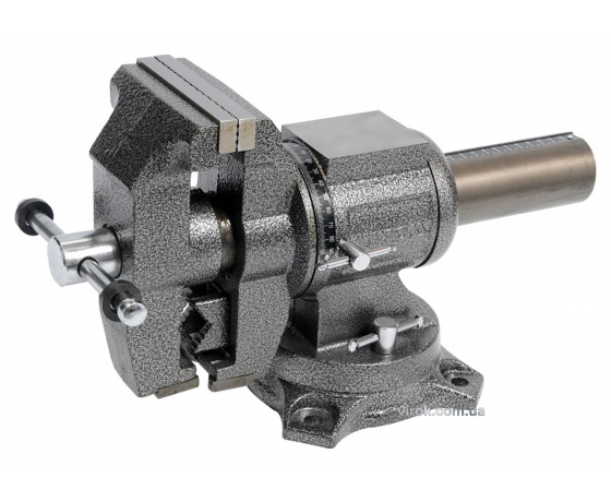 Фото 2 - Лещата слюсарні YATO обертові з наковальнею 100 мм 10 кг