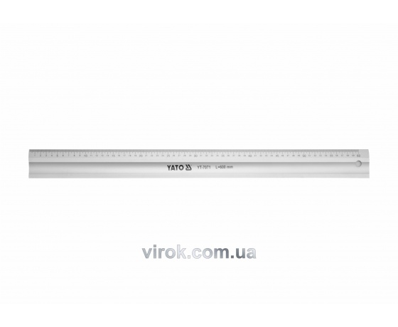 Фото 2 - Лінійка алюмінієва YATO 600 мм