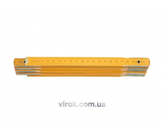 Фото 2 - Лінійка складна дерев'яна VOREL 2000 мм