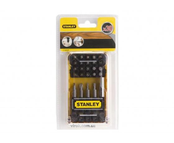 Фото 2 - Набір насадок викруткових STANLEY з магнітним тримачем 30 шт