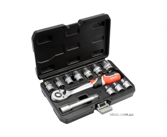 Фото 3 - Набір головок торцевих YATO 1/2