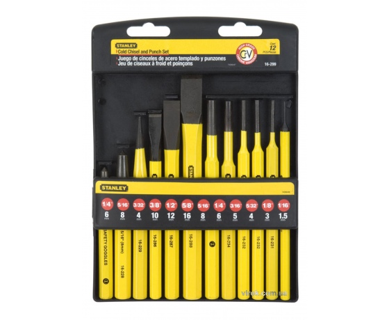 Фото 2 - Набір зубил і пробійників STANLEY 12 шт