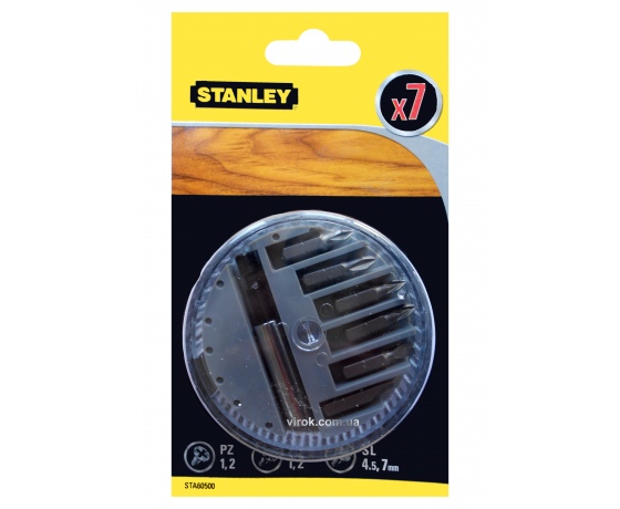 Фото 2 - Набір насадок викруткових STANLEY з магнітним тримачем 7 шт