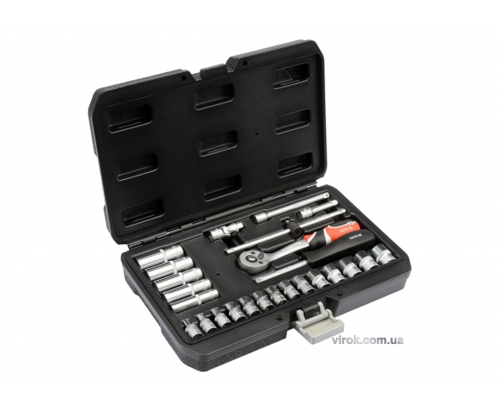 Фото 3 - Набір торцевих головок YATO 1/4