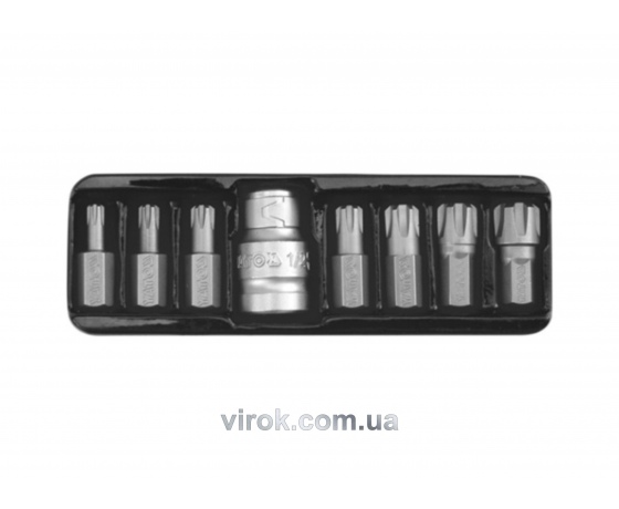 Фото 2 - Набір насадок викруткових YATO RIBE М5-14 з перехідником 1/2