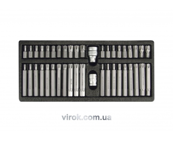 Фото 2 - Набір насадок викруткових YATO TORX SECURITY і RIBE з перехідником 1/2