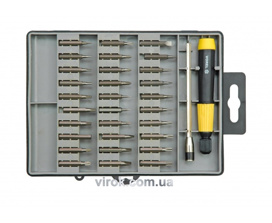 Фото 2 - Набір насадок викруткових VOREL з тримачем 32 шт