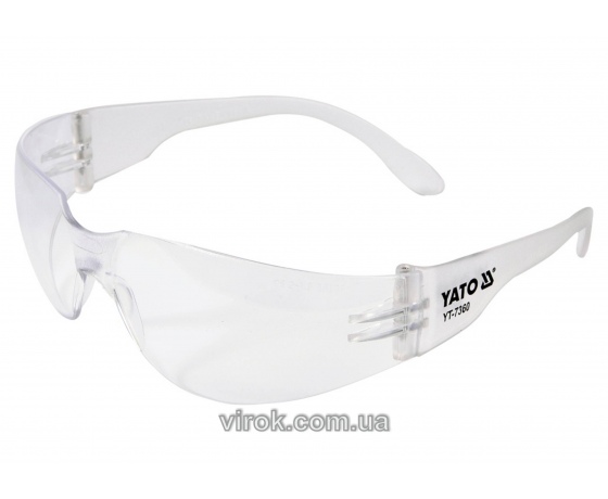 Фото 2 - Окуляри захисні YATO відкриті прозорі