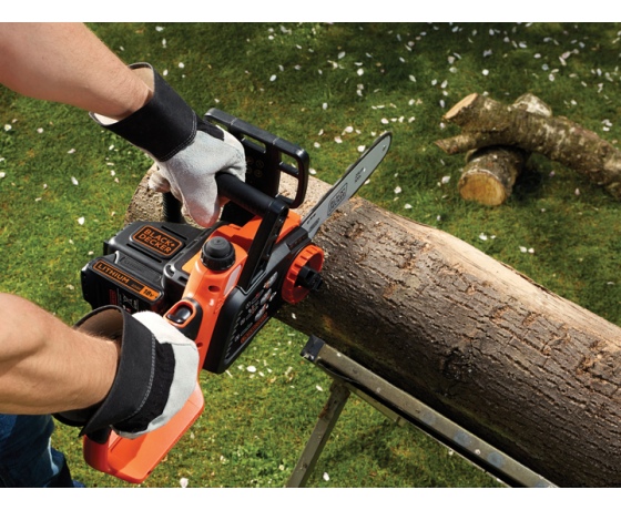 Фото 4 - Ланцюгова пила акумуляторна Black+Decker Li-Ion 18 В 2 Агод шина 25 см