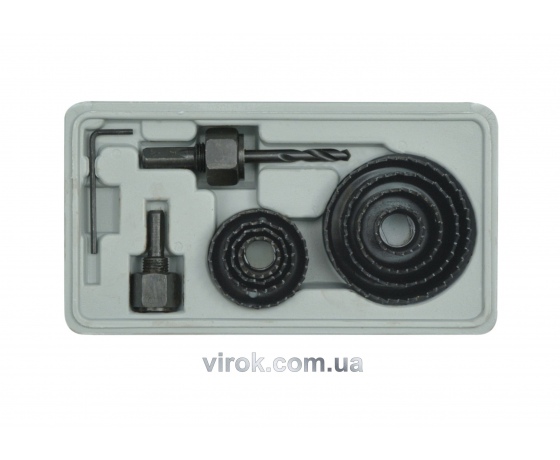 Фото 2 - Набір пил кільцевих по дереву VOREL 19-64 мм 11 шт в кейсі