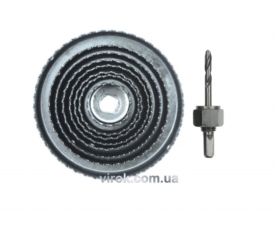 Фото 2 - Набір пил кільцевих по дереву VOREL 38-127 мм 9 шт