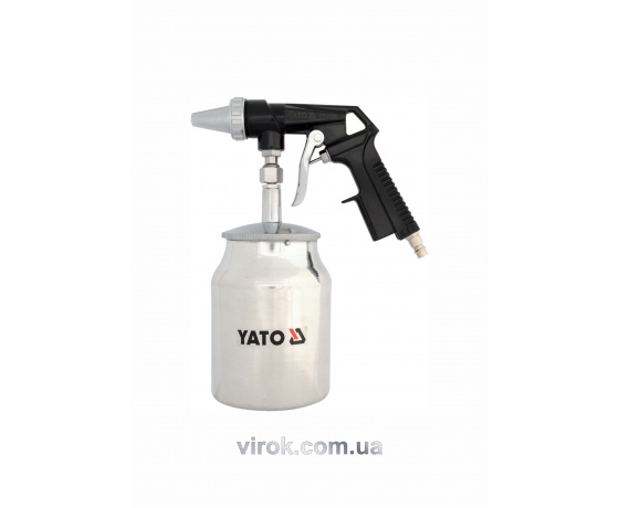 Фото 2 - Пістолет піскоструйний з бачком YATO