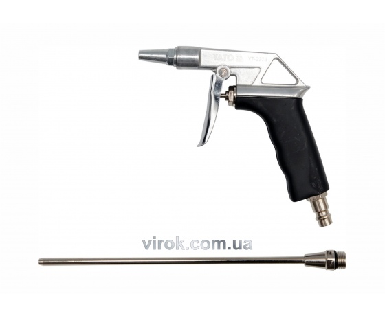 Фото 2 - Пістолет пневматичний продувальний з подовжувачем YATO 1/4