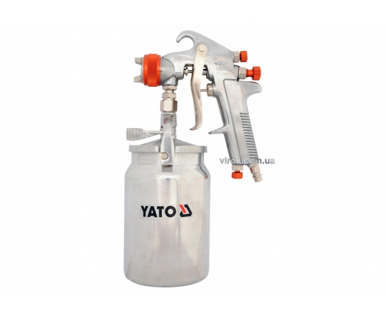 Фото 2 - Пульверизатор YATO 1.8 мм з нижнім баком 1 л
