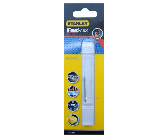 Фото 2 - Свердло швидкісне по металу, дереву, пластику STANLEY 1 мм