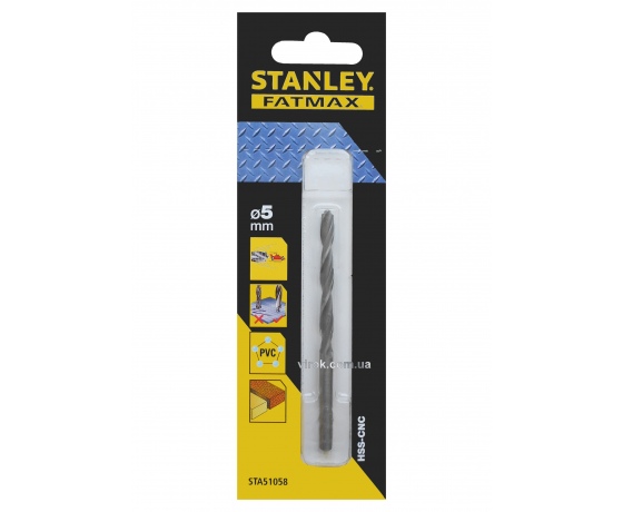 Фото 2 - Свердло швидкісне по металу, дереву, пластику STANLEY 5 мм