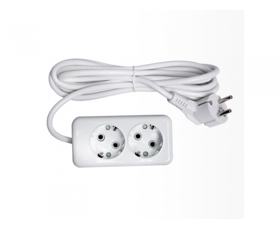 Фото 2 - Сетевой удлинитель Luxel 2 розетки с заземлением 2М (7312)