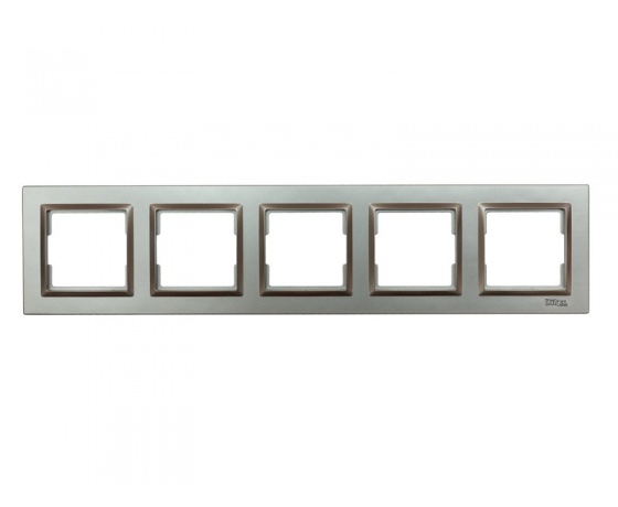 Фото 2 - Рамка 5-я горизонтальная Luxel JAZZ (9725) Графитовая